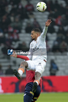 2024-01-14 - Igor Silva of Lorient during the French championship Ligue 1 football match between Losc Lille and FC Lorient on January 14, 2024 at Decathlon Arena Stade Pierre Mauroy in Villeneuve-d'Ascq, France - FOOTBALL - FRENCH CHAMP - LILLE V LORIENT - FRENCH LIGUE 1 - SOCCER