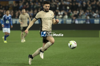 2024-02-02 - Goncalo Ramos of PSG during the French championship Ligue 1 football match between RC Strasbourg and Paris Saint-Germain on February 2, 2024 at Stade de La Meinau in Strasbourg, France - FOOTBALL - FRENCH CHAMP - STRASBOURG V PARIS SG - FRENCH LIGUE 1 - SOCCER