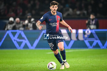 2024-02-10 - Lucas BERALDO of PSG during the French championship Ligue 1 football match between Paris Saint-Germain and Losc Lille on February 10, 2024 at Parc des Princes stadium in Paris, France - FOOTBALL - FRENCH CHAMP - PARIS SG V LILLE - FRENCH LIGUE 1 - SOCCER