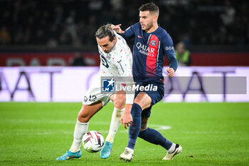 2024-02-10 - Yusuf YAZICI of Lille and Lucas HERNANDEZ of PSG during the French championship Ligue 1 football match between Paris Saint-Germain and Losc Lille on February 10, 2024 at Parc des Princes stadium in Paris, France - FOOTBALL - FRENCH CHAMP - PARIS SG V LILLE - FRENCH LIGUE 1 - SOCCER