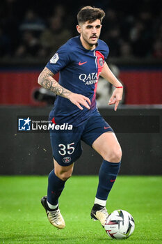 2024-02-10 - Lucas BERALDO of PSG during the French championship Ligue 1 football match between Paris Saint-Germain and Losc Lille on February 10, 2024 at Parc des Princes stadium in Paris, France - FOOTBALL - FRENCH CHAMP - PARIS SG V LILLE - FRENCH LIGUE 1 - SOCCER