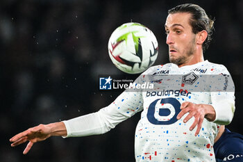 2024-02-10 - Yusuf YAZICI of Lille during the French championship Ligue 1 football match between Paris Saint-Germain and Losc Lille on February 10, 2024 at Parc des Princes stadium in Paris, France - FOOTBALL - FRENCH CHAMP - PARIS SG V LILLE - FRENCH LIGUE 1 - SOCCER
