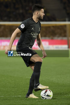 2024-02-17 - Goncalo Ramos of PSG during the French championship Ligue 1 football match between FC Nantes and Paris Saint-Germain on February 17, 2024 at La Beaujoire - Louis Fonteneau stadium in Nantes, France - FOOTBALL - FRENCH CHAMP - NANTES V PARIS SG - FRENCH LIGUE 1 - SOCCER
