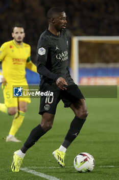 2024-02-17 - Ousmane Dembele of PSG during the French championship Ligue 1 football match between FC Nantes and Paris Saint-Germain on February 17, 2024 at La Beaujoire - Louis Fonteneau stadium in Nantes, France - FOOTBALL - FRENCH CHAMP - NANTES V PARIS SG - FRENCH LIGUE 1 - SOCCER