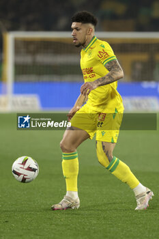 2024-02-17 - Douglas Augusto of Nantes during the French championship Ligue 1 football match between FC Nantes and Paris Saint-Germain on February 17, 2024 at La Beaujoire - Louis Fonteneau stadium in Nantes, France - FOOTBALL - FRENCH CHAMP - NANTES V PARIS SG - FRENCH LIGUE 1 - SOCCER