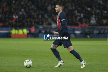 2024-02-25 - Lucas Hernandez of PSG during the French championship Ligue 1 football match between Paris Saint-Germain and Stade Rennais (Rennes) on February 25, 2024 at Parc des Princes stadium in Paris, France - FOOTBALL - FRENCH CHAMP - PARIS SG V RENNES - FRENCH LIGUE 1 - SOCCER