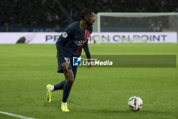2024-02-25 - Ousmane Dembele of PSG during the French championship Ligue 1 football match between Paris Saint-Germain and Stade Rennais (Rennes) on February 25, 2024 at Parc des Princes stadium in Paris, France - FOOTBALL - FRENCH CHAMP - PARIS SG V RENNES - FRENCH LIGUE 1 - SOCCER