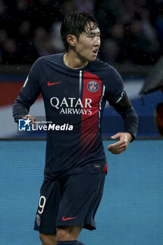 2024-02-25 - Lee Kang-in of PSG during the French championship Ligue 1 football match between Paris Saint-Germain and Stade Rennais (Rennes) on February 25, 2024 at Parc des Princes stadium in Paris, France - FOOTBALL - FRENCH CHAMP - PARIS SG V RENNES - FRENCH LIGUE 1 - SOCCER