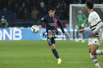 2024-02-25 - Lee Kang-in of PSG during the French championship Ligue 1 football match between Paris Saint-Germain and Stade Rennais (Rennes) on February 25, 2024 at Parc des Princes stadium in Paris, France - FOOTBALL - FRENCH CHAMP - PARIS SG V RENNES - FRENCH LIGUE 1 - SOCCER