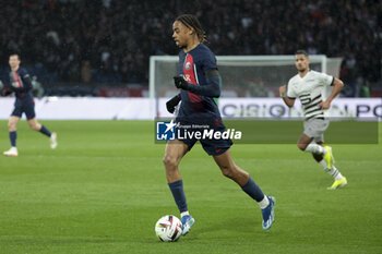 2024-02-25 - Bradley Barcola of PSG during the French championship Ligue 1 football match between Paris Saint-Germain and Stade Rennais (Rennes) on February 25, 2024 at Parc des Princes stadium in Paris, France - FOOTBALL - FRENCH CHAMP - PARIS SG V RENNES - FRENCH LIGUE 1 - SOCCER