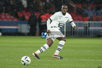 2024-02-25 - Arnaud Kalimuendo of Rennes during the French championship Ligue 1 football match between Paris Saint-Germain and Stade Rennais (Rennes) on February 25, 2024 at Parc des Princes stadium in Paris, France - FOOTBALL - FRENCH CHAMP - PARIS SG V RENNES - FRENCH LIGUE 1 - SOCCER