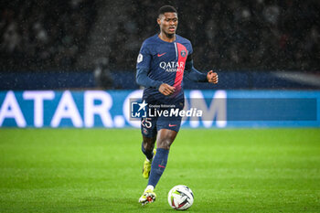 2024-02-25 - Nuno MENDES of PSG during the French championship Ligue 1 football match between Paris Saint-Germain and Stade Rennais (Rennes) on February 25, 2024 at Parc des Princes stadium in Paris, France - FOOTBALL - FRENCH CHAMP - PARIS SG V RENNES - FRENCH LIGUE 1 - SOCCER