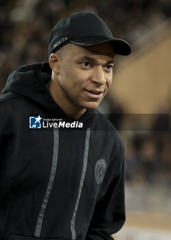 2024-03-01 - Kylian Mbappe of PSG during the French championship Ligue 1 football match between AS Monaco (ASM) and Paris Saint-Germain (PSG) on March 1, 2024 at Stade Louis II in Monaco - FOOTBALL - FRENCH CHAMP - MONACO V PARIS SG - FRENCH LIGUE 1 - SOCCER