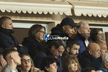 2024-03-01 - Kylian Mbappe of PSG and his mother Fayza Lamari in the stands during the French championship Ligue 1 football match between AS Monaco (ASM) and Paris Saint-Germain (PSG) on March 1, 2024 at Stade Louis II in Monaco - FOOTBALL - FRENCH CHAMP - MONACO V PARIS SG - FRENCH LIGUE 1 - SOCCER