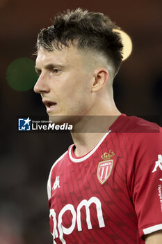 2024-03-01 - Aleksandr Golovin of Monaco during the French championship Ligue 1 football match between AS Monaco (ASM) and Paris Saint-Germain (PSG) on March 1, 2024 at Stade Louis II in Monaco - FOOTBALL - FRENCH CHAMP - MONACO V PARIS SG - FRENCH LIGUE 1 - SOCCER