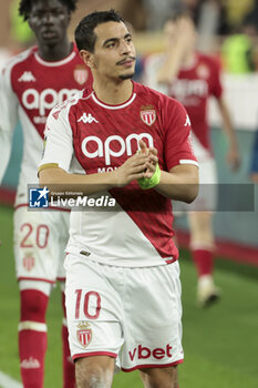 2024-03-02 - Wissam Ben Yedder of Monaco salutes the supporters following the French championship Ligue 1 football match between AS Monaco (ASM) and Paris Saint-Germain (PSG) on March 1, 2024 at Stade Louis II in Monaco - FOOTBALL - FRENCH CHAMP - MONACO V PARIS SG - FRENCH LIGUE 1 - SOCCER