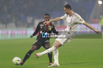2024-03-03 - Nemanja MATIC of Lyon during the French championship Ligue 1 football match between Olympique Lyonnais and RC Lens on March 3, 2024 at Groupama stadium in Décines-Charpieu near Lyon, France - FOOTBALL - FRENCH CHAMP - LYON V LENS - FRENCH LIGUE 1 - SOCCER