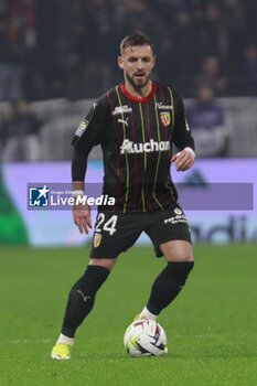 2024-03-03 - Jonathan GRADIT of Lens during the French championship Ligue 1 football match between Olympique Lyonnais and RC Lens on March 3, 2024 at Groupama stadium in Décines-Charpieu near Lyon, France - FOOTBALL - FRENCH CHAMP - LYON V LENS - FRENCH LIGUE 1 - SOCCER