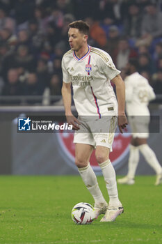 2024-03-03 - Nemanja MATIC of Lyon during the French championship Ligue 1 football match between Olympique Lyonnais and RC Lens on March 3, 2024 at Groupama stadium in Décines-Charpieu near Lyon, France - FOOTBALL - FRENCH CHAMP - LYON V LENS - FRENCH LIGUE 1 - SOCCER