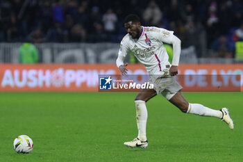 2024-03-03 - Ainsley MAITLAND NILES of Lyon during the French championship Ligue 1 football match between Olympique Lyonnais and RC Lens on March 3, 2024 at Groupama stadium in Décines-Charpieu near Lyon, France - FOOTBALL - FRENCH CHAMP - LYON V LENS - FRENCH LIGUE 1 - SOCCER