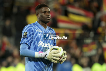 2024-03-09 - Lens goalkeeper Brice Samba during the French championship Ligue 1 football match between RC Lens and Stade Brestois on March 9, 2024 at Bollaert Delelis stadium in Lens, France - FOOTBALL - FRENCH CHAMP - LENS V BREST - FRENCH LIGUE 1 - SOCCER