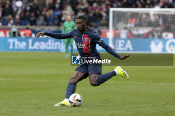 2024-03-10 - Nuno Mendes of PSG during the French championship Ligue 1 football match between Paris Saint-Germain and Stade de Reims on March 10, 2024 at Parc des Princes stadium in Paris, France - FOOTBALL - FRENCH CHAMP - PARIS SG V REIMS - FRENCH LIGUE 1 - SOCCER