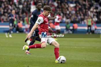 2024-03-10 - Thomas Foket of Reims during the French championship Ligue 1 football match between Paris Saint-Germain and Stade de Reims on March 10, 2024 at Parc des Princes stadium in Paris, France - FOOTBALL - FRENCH CHAMP - PARIS SG V REIMS - FRENCH LIGUE 1 - SOCCER