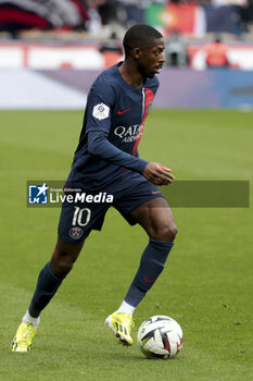 2024-03-10 - Ousmane Dembele of PSG during the French championship Ligue 1 football match between Paris Saint-Germain and Stade de Reims on March 10, 2024 at Parc des Princes stadium in Paris, France - FOOTBALL - FRENCH CHAMP - PARIS SG V REIMS - FRENCH LIGUE 1 - SOCCER