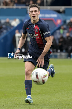 2024-03-10 - Manuel Ugarte of PSG during the French championship Ligue 1 football match between Paris Saint-Germain and Stade de Reims on March 10, 2024 at Parc des Princes stadium in Paris, France - FOOTBALL - FRENCH CHAMP - PARIS SG V REIMS - FRENCH LIGUE 1 - SOCCER