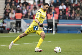 2024-03-10 - Reims goalkeeper Yehvann Diouf during the French championship Ligue 1 football match between Paris Saint-Germain and Stade de Reims on March 10, 2024 at Parc des Princes stadium in Paris, France - FOOTBALL - FRENCH CHAMP - PARIS SG V REIMS - FRENCH LIGUE 1 - SOCCER