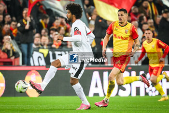 2024-03-16 - DANTE of Nice and Florian SOTOCA of Lens during the French championship Ligue 1 football match between RC Lens and OGC Nice on March 16, 2024 at Bollaert-Delelis stadium in Lens, France - FOOTBALL - FRENCH CHAMP - LENS V NICE - FRENCH LIGUE 1 - SOCCER
