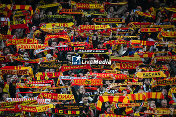 2024-03-16 - Supporters of Lens during the French championship Ligue 1 football match between RC Lens and OGC Nice on March 16, 2024 at Bollaert-Delelis stadium in Lens, France - FOOTBALL - FRENCH CHAMP - LENS V NICE - FRENCH LIGUE 1 - SOCCER