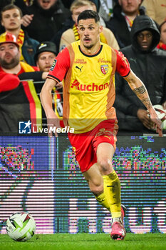 2024-03-16 - Florian SOTOCA of Lens during the French championship Ligue 1 football match between RC Lens and OGC Nice on March 16, 2024 at Bollaert-Delelis stadium in Lens, France - FOOTBALL - FRENCH CHAMP - LENS V NICE - FRENCH LIGUE 1 - SOCCER