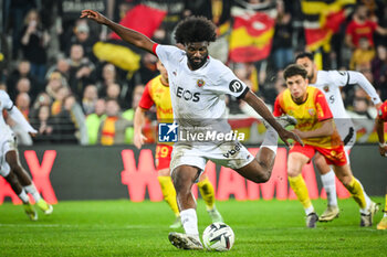 2024-03-16 - Terem MOFFI of Nice during the French championship Ligue 1 football match between RC Lens and OGC Nice on March 16, 2024 at Bollaert-Delelis stadium in Lens, France - FOOTBALL - FRENCH CHAMP - LENS V NICE - FRENCH LIGUE 1 - SOCCER