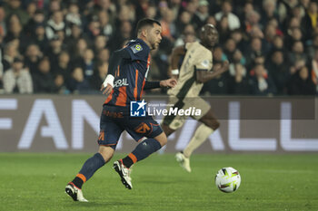 2024-03-17 - Teji Savanier of Montpellier during the French championship Ligue 1 football match between Montpellier HSC (MHSC) and Paris Saint-Germain (PSG) on March 17, 2024 at La Mosson stadium in Montpellier, France - FOOTBALL - FRENCH CHAMP - MONTPELLIER V PARIS SG - FRENCH LIGUE 1 - SOCCER