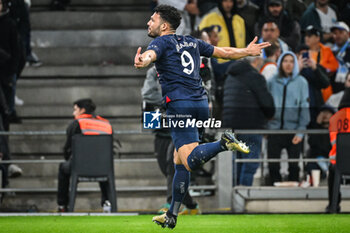 2024-03-31 - Goncalo RAMOS of PSG celebrates his goal during the French championship Ligue 1 football match between Olympique de Marseille and Paris Saint-Germain on March 31, 2024 at Orange Velodrome stadium in Marseille, France - FOOTBALL - FRENCH CHAMP - MARSEILLE V PARIS SG - FRENCH LIGUE 1 - SOCCER