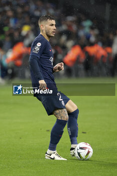 2024-03-31 - Lucas Hernandez of PSG during the French championship Ligue 1 football match between Olympique de Marseille (OM) and Paris Saint-Germain (PSG) on March 31, 2024 at Stade Velodrome in Marseille, France - FOOTBALL - FRENCH CHAMP - MARSEILLE V PARIS SG - FRENCH LIGUE 1 - SOCCER