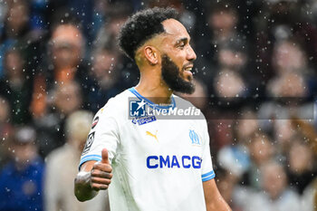 2024-03-31 - Pierre-Emerick AUBAMEYANG of Marseille during the French championship Ligue 1 football match between Olympique de Marseille and Paris Saint-Germain on March 31, 2024 at Orange Velodrome stadium in Marseille, France - FOOTBALL - FRENCH CHAMP - MARSEILLE V PARIS SG - FRENCH LIGUE 1 - SOCCER