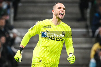 2024-03-31 - Pau LOPEZ of Marseille during the French championship Ligue 1 football match between Olympique de Marseille and Paris Saint-Germain on March 31, 2024 at Orange Velodrome stadium in Marseille, France - FOOTBALL - FRENCH CHAMP - MARSEILLE V PARIS SG - FRENCH LIGUE 1 - SOCCER