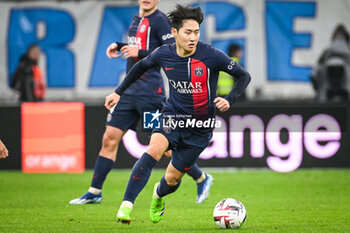 2024-03-31 - Lee KANG-IN of PSG during the French championship Ligue 1 football match between Olympique de Marseille and Paris Saint-Germain on March 31, 2024 at Orange Velodrome stadium in Marseille, France - FOOTBALL - FRENCH CHAMP - MARSEILLE V PARIS SG - FRENCH LIGUE 1 - SOCCER