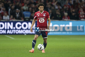 2024-04-05 - Tiago Santos of Lille during the French championship Ligue 1 football match between Lille OSC (LOSC) and Olympique de Marseille (OM) on April 5, 2024 at Stade Pierre Mauroy in Villeneuve-d'Ascq near Lille, France - FOOTBALL - FRENCH CHAMP - LILLE V MARSEILLE - FRENCH LIGUE 1 - SOCCER