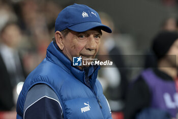 2024-04-05 - Coach of Olympique de Marseille Jean-Louis Gasset during the French championship Ligue 1 football match between Lille OSC (LOSC) and Olympique de Marseille (OM) on April 5, 2024 at Stade Pierre Mauroy in Villeneuve-d'Ascq near Lille, France - FOOTBALL - FRENCH CHAMP - LILLE V MARSEILLE - FRENCH LIGUE 1 - SOCCER