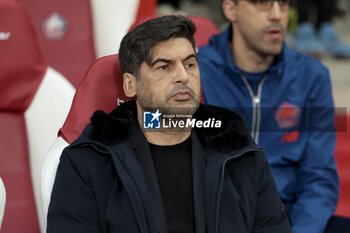 2024-04-05 - Coach of Lille OSC Paulo Fonseca during the French championship Ligue 1 football match between Lille OSC (LOSC) and Olympique de Marseille (OM) on April 5, 2024 at Stade Pierre Mauroy in Villeneuve-d'Ascq near Lille, France - FOOTBALL - FRENCH CHAMP - LILLE V MARSEILLE - FRENCH LIGUE 1 - SOCCER