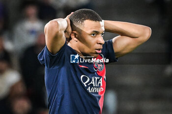 2024-04-06 - Kylian MBAPPE of PSG looks dejected during the French championship Ligue 1 football match between Paris Saint-Germain and Clermont Foot 63 on April 6, 2024 at Parc des Princes stadium in Paris, France - FOOTBALL - FRENCH CHAMP - PARIS SG V CLERMONT - FRENCH LIGUE 1 - SOCCER