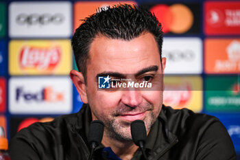 FOOTBALL - FC BARCELONA TRAINING AND PRESS CONFERENCE - FRENCH LIGUE 1 - SOCCER
