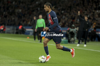 27/04/2024 - Bradley Barcola of PSG during the French championship Ligue 1 football match between Paris Saint-Germain (PSG) and Le Havre AC (HAC) on April 27, 2024 at Parc des Princes stadium in Paris, France - FOOTBALL - FRENCH CHAMP - PARIS SG V LE HAVRE - FRENCH LIGUE 1 - CALCIO