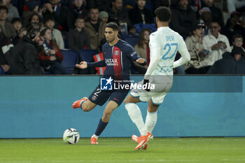 2024-04-27 - Achraf Hakimi of PSG during the French championship Ligue 1 football match between Paris Saint-Germain (PSG) and Le Havre AC (HAC) on April 27, 2024 at Parc des Princes stadium in Paris, France - FOOTBALL - FRENCH CHAMP - PARIS SG V LE HAVRE - FRENCH LIGUE 1 - SOCCER