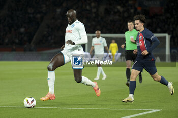 2024-04-27 - Abdoulaye Toure of Le Havre, Vitinha of PSG during the French championship Ligue 1 football match between Paris Saint-Germain (PSG) and Le Havre AC (HAC) on April 27, 2024 at Parc des Princes stadium in Paris, France - FOOTBALL - FRENCH CHAMP - PARIS SG V LE HAVRE - FRENCH LIGUE 1 - SOCCER
