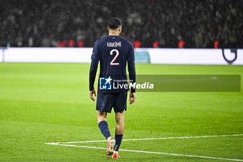 2024-04-27 - Achraf Hakimi during the French championship Ligue 1 football match between Paris Saint-Germain and Le Havre AC on April 27, 2024 at Parc des Princes stadium in Paris, France. Photo Victor Joly / DPPI - FOOTBALL - FRENCH CHAMP - PARIS SG V LE HAVRE - FRENCH LIGUE 1 - SOCCER