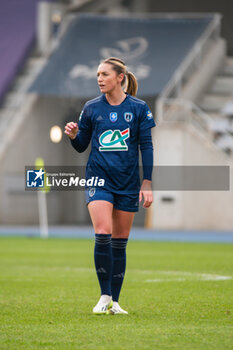 2024-01-14 - Louise Fleury of Paris FC reacts during the Women's French cup, round of 32 football match between Paris FC and Girondins de Bordeaux on January 14, 2024 at Sebastien Charlety stadium in Paris, France - FOOTBALL - WOMEN'S FRENCH CUP - PARIS FC V BORDEAUX - FRENCH WOMEN DIVISION 1 - SOCCER
